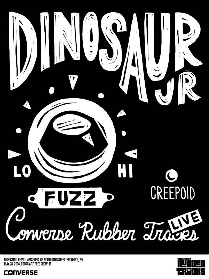 Dinosaur Jr Converse Rubber Tracks Poster